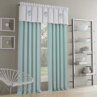 Royal Court Water's Edge Coastal Window Panel Pair