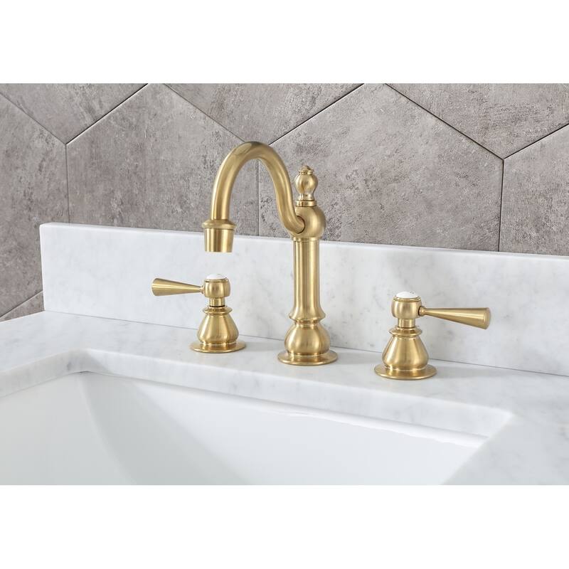 Madison 30 in Single Sink Carrara White Marble Vanity in Monarch Blue