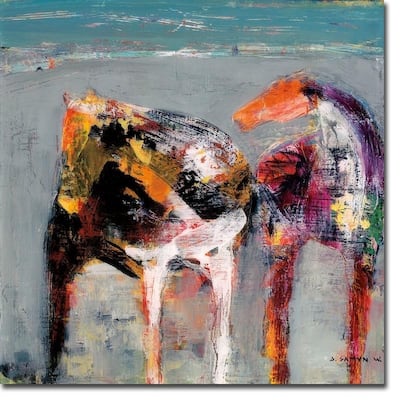 Valentine by Dominique Samyn Gallery Wrapped Canvas Giclee Art (30 in x 30 in, Ready to Hang)