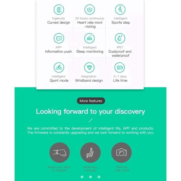 color display smart band