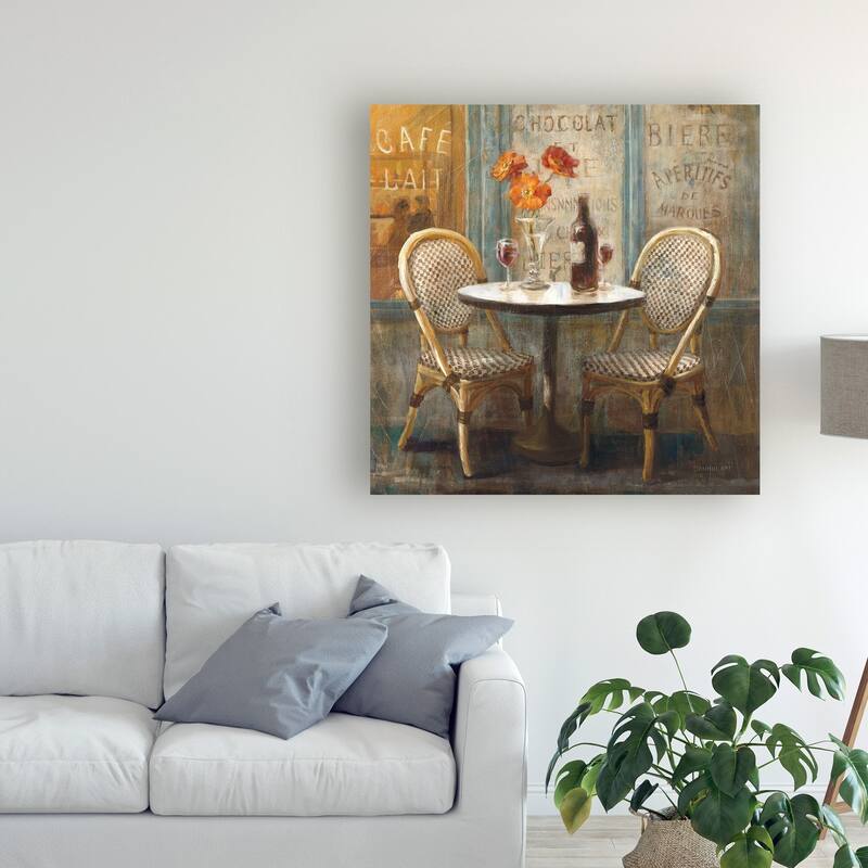 Danhui Nai 'Meet Me At Le Cafe I' Canvas Art