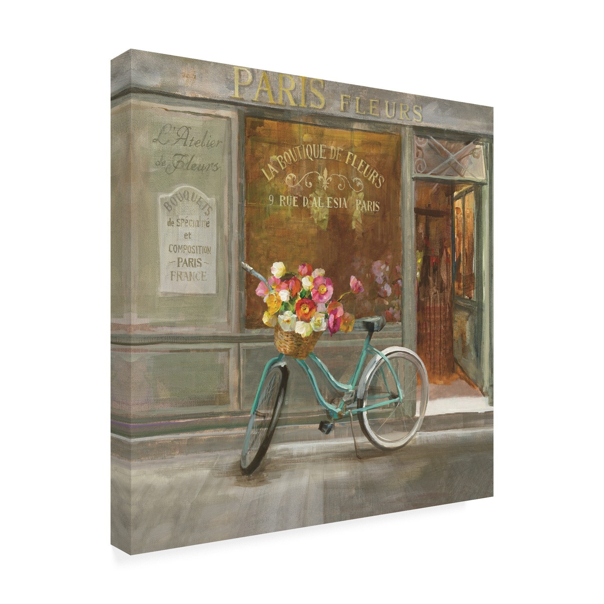 Danhui Nai 'French Flower Shop V2' Canvas Art - On Sale - Bed Bath