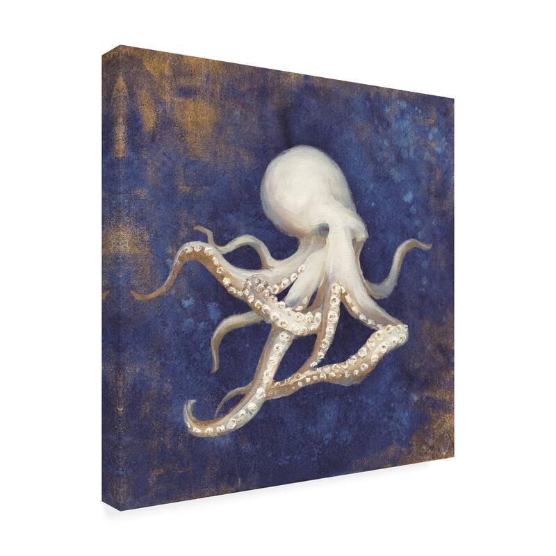 Danhui Nai 'Treasures From The Sea Indigo V' Canv