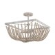 preview thumbnail 6 of 5, The Curated Nomad Ritch 4-light Sand Brown Semi-flush Mount