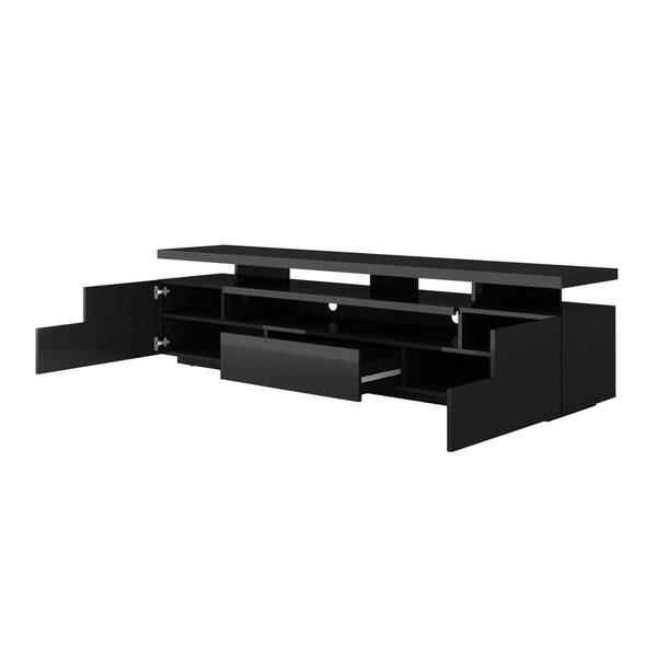 Shop Strick Bolton Sparkes 77 Inch High Gloss Tv Stand With Led