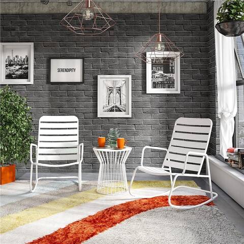 Novogratz Poolside Collection 3 Piece Roberta Rocker Set