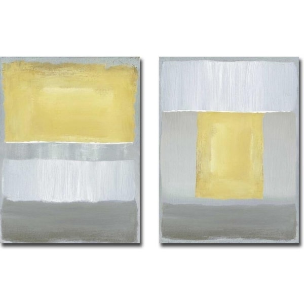 Half Light I & II by Caroline Gold 2-piece Gallery Wrapped Canvas Giclee Art Set (Ready to Hang)