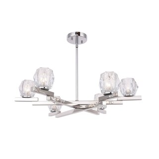 Woodbridge Lighting 18516 Jewel 6-light Chandelier (hexagonal crystal) - Chandeliers For Bedrooms by Overstock.com