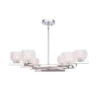 Woodbridge Lighting 18516 Jewel 6-light Chandelier (crystal clear ball) - Chandeliers For Bedrooms by Overstock.com