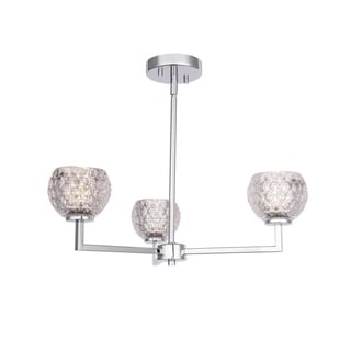 Woodbridge Lighting 21013CHR Elise 3-light Chandelier (mercury crystal ball) - Chandeliers For Bedrooms by Overstock.com