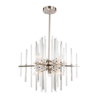 Woodbridge Lighting 20116CBR Spires 6-light Chandelier (Nickel) - Chandeliers For Bedrooms by Overstock.com