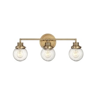 Hinkley Poppy 3-Light Vanity in Heritage Brass