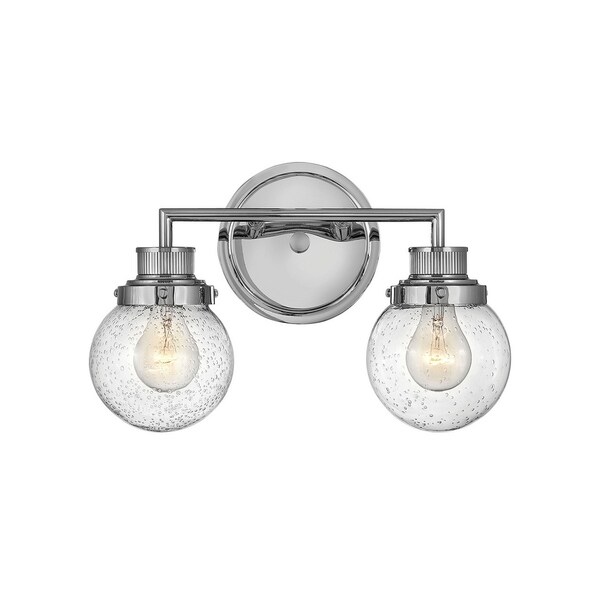 Hinkley Poppy 2 Light Vanity In Chrome Hinkley Poppy 2 Light Vanity In Chrome