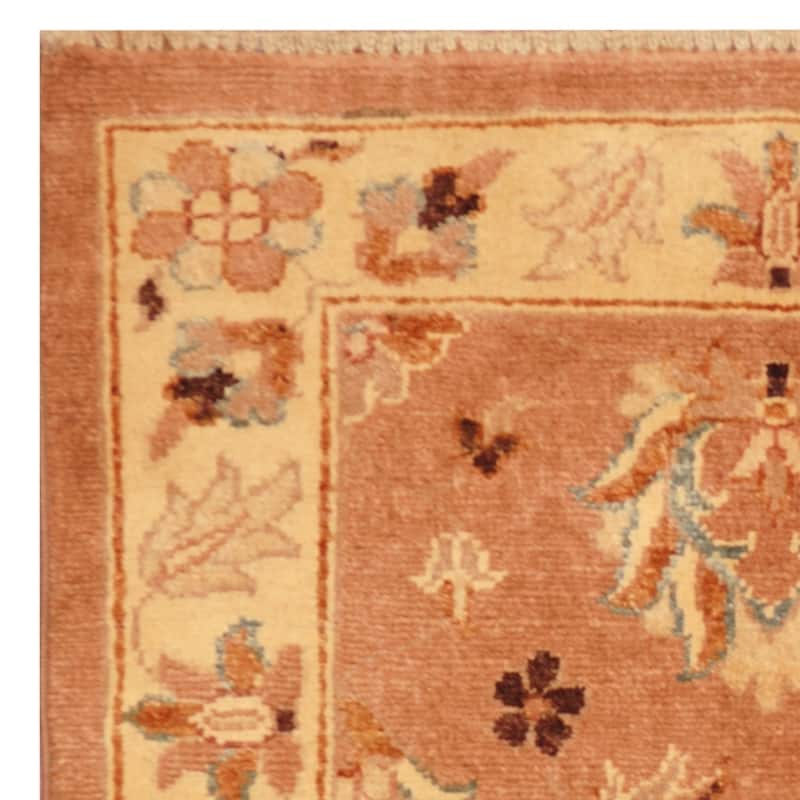 Handmade One-of-a-Kind Vegetable Dye Oushak Wool Rug (Afghanistan) - 2' x 3'