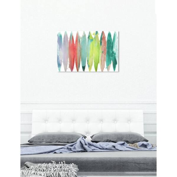 Oliver Gal Paradise Found Bright Abstract Wall Art Canvas Print Green Red Overstock 26284633