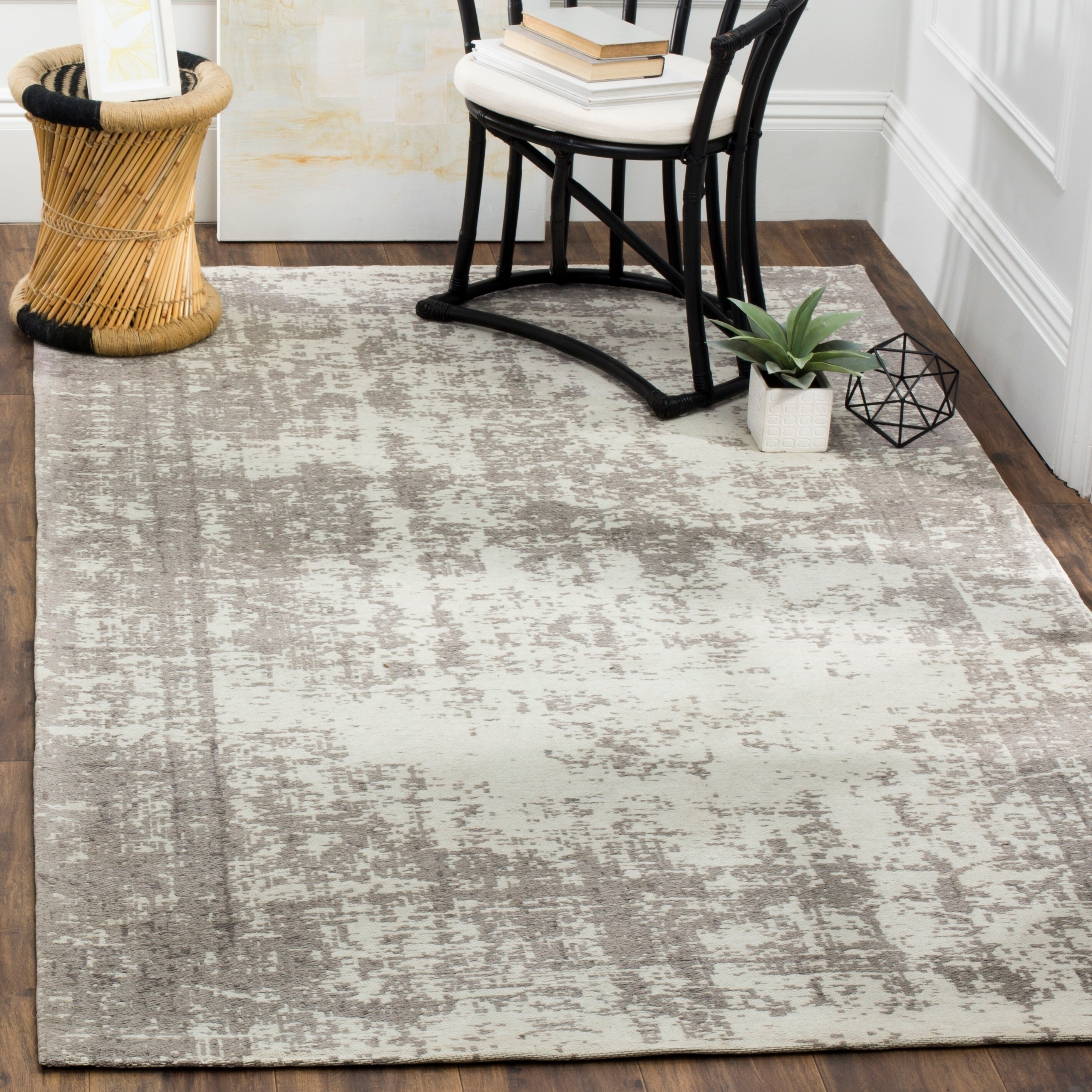 Safavieh Classic Vintage Vintage - Silver/Ivory Cotton Rug - Silver ...