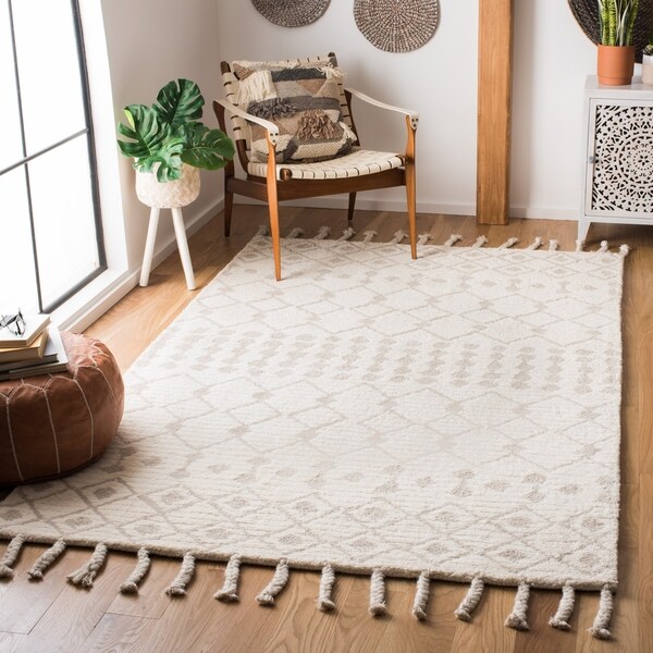 Safavieh Handmade Casablanca Shag Glenda Tribal Wool Rug