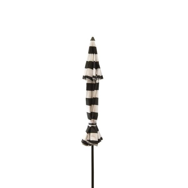 Shop Black Friday Deals On 8 Ft Black And White Stripe Deluxe Beach Patio Umbrella Overstock 26289988