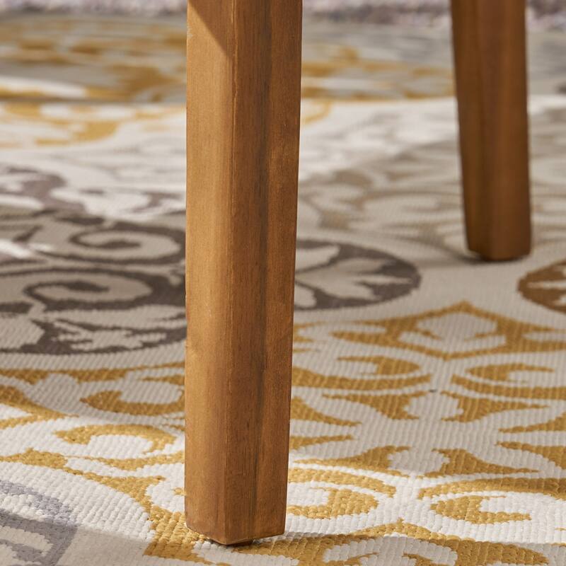 Stamford Outdoor 5 Piece Acacia Wood Dining Set wit X Base by Christopher Knight Home