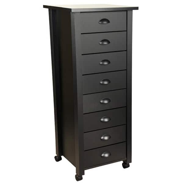 Shop Venture Horizon 8 Drawer Mobile Cart Black Free Shipping