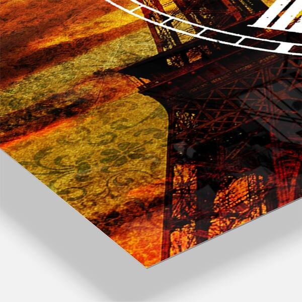 Shop Designart Sunset View With Paris Eiffel Tower Cottage 3