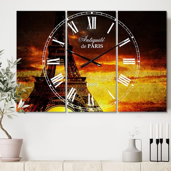 Shop Designart Sunset View With Paris Eiffel Tower Cottage 3