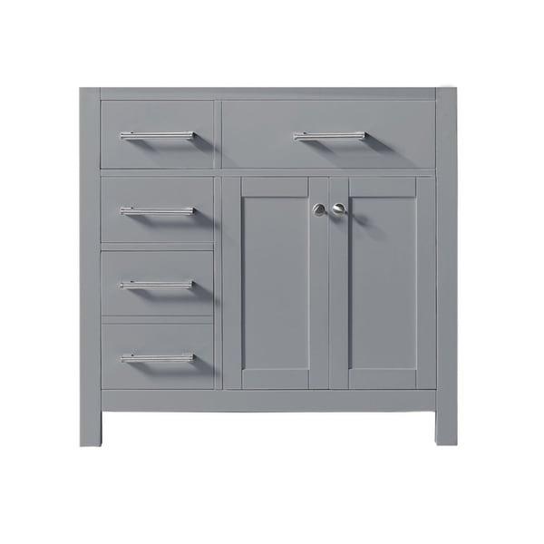 Exclusive Heritage 36" Single Sink Bathroom Vanity Base in Taupe Grey from the Colette Collection