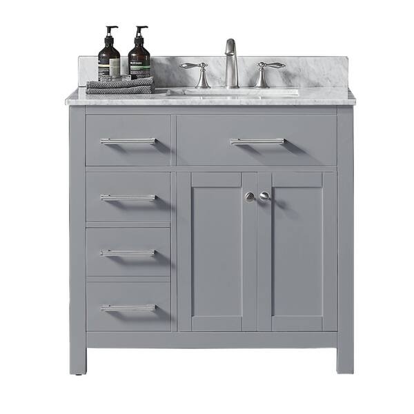 Exclusive Heritage 36 Single Sink Bathroom Vanity In Taupe Single Sink Bathroom Vanity