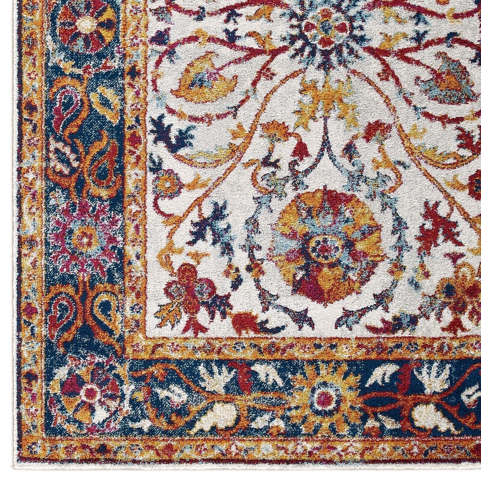 Modway Entourage Samira Distressed Vintage Floral Vintage