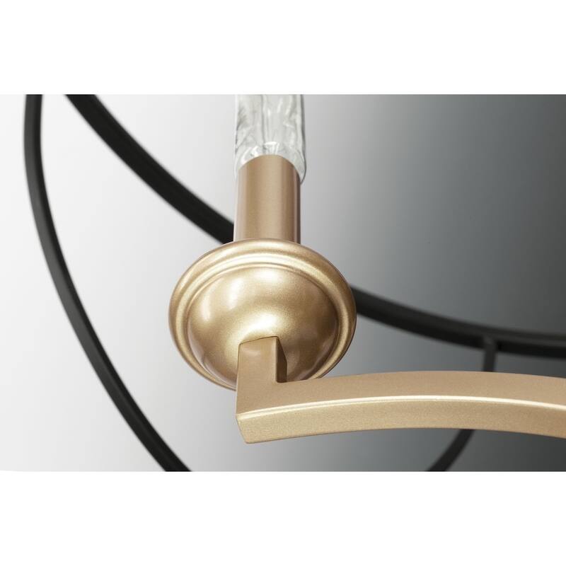 Landree Collection 5-Light Matte Black Luxe Chandelier Light