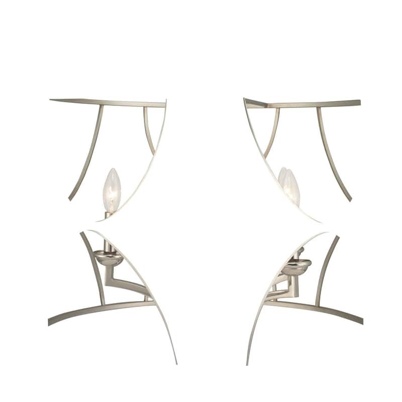 Landree Collection 5-Light Silver Ridge Luxe Chandelier Light