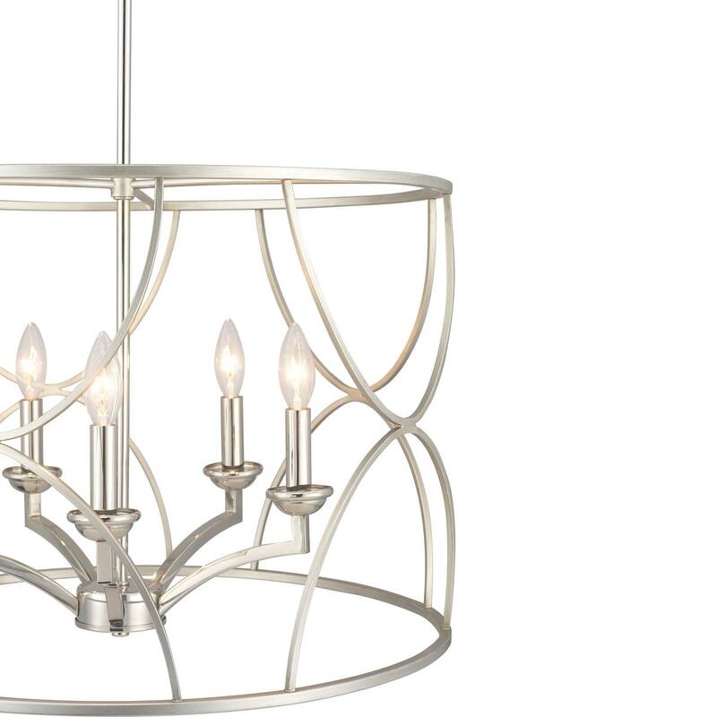 Landree Collection 5-Light Silver Ridge Luxe Chandelier Light