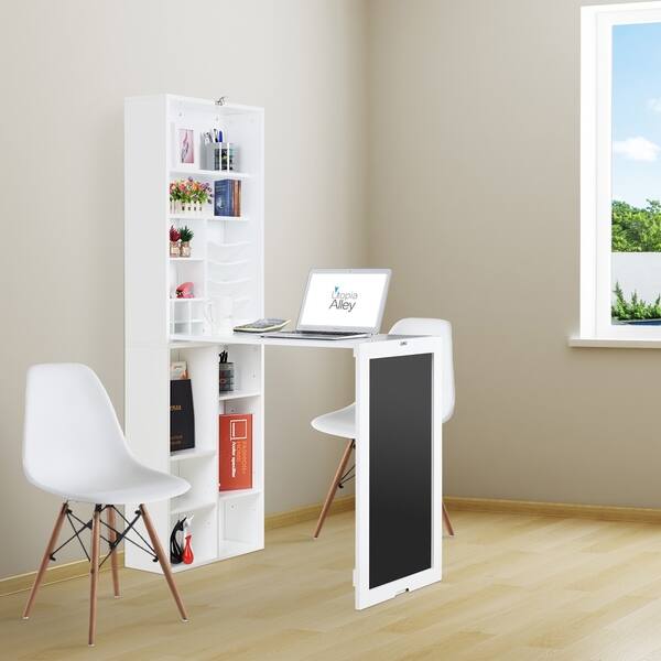 Shop Utopia Alley Collapsible Fold Down Desk Table Wall Cabinet