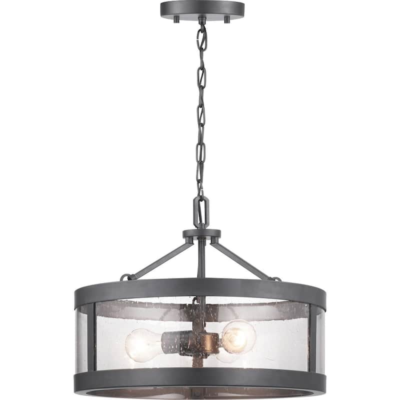 Gresham Collection Three-Light Semi-Flush Convertible