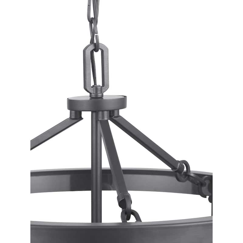 Gresham Collection Three-Light Semi-Flush Convertible