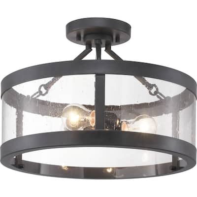 Gresham Collection Three-Light Semi-Flush Convertible