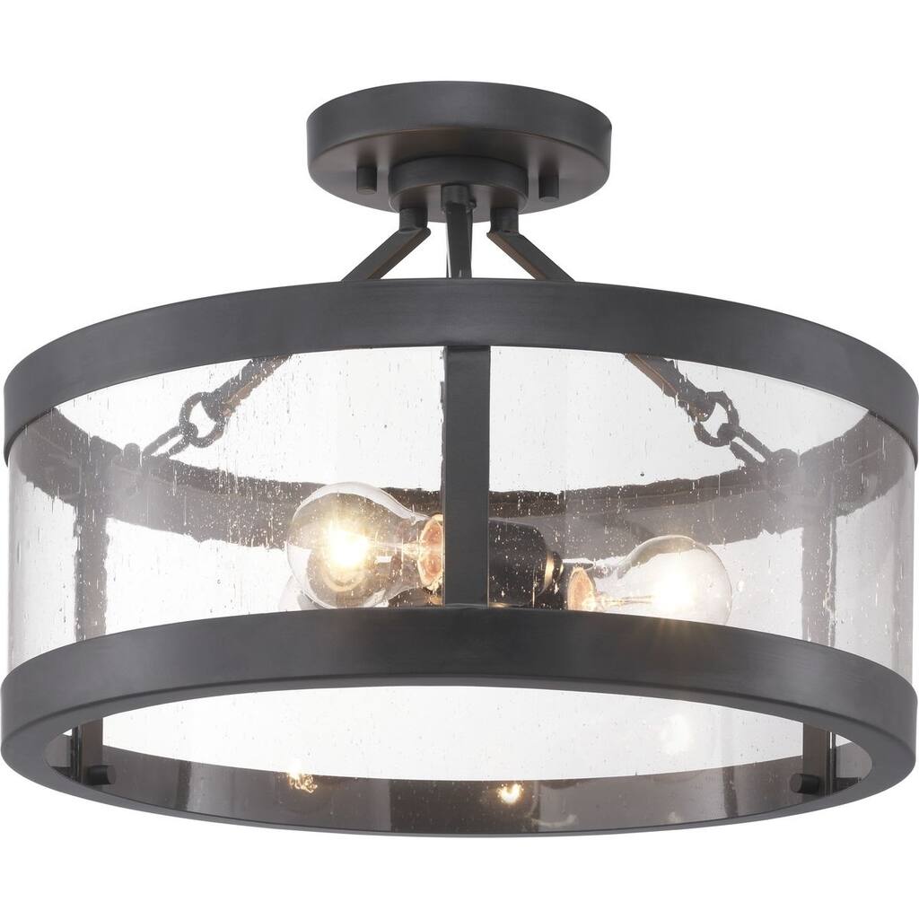 Gresham Collection Three-Light Semi-Flush Convertible