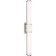 preview thumbnail 5 of 6, Phase 1.2 LED Collection 36" Brushed Nickel White Shade Modern Bath Vanity Light