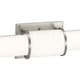 preview thumbnail 6 of 6, Phase 1.2 LED Collection 36" Brushed Nickel White Shade Modern Bath Vanity Light