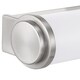 preview thumbnail 7 of 6, Phase 1.2 LED Collection 36" Brushed Nickel White Shade Modern Bath Vanity Light