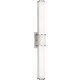 preview thumbnail 2 of 6, Phase 1.2 LED Collection 36" Brushed Nickel White Shade Modern Bath Vanity Light