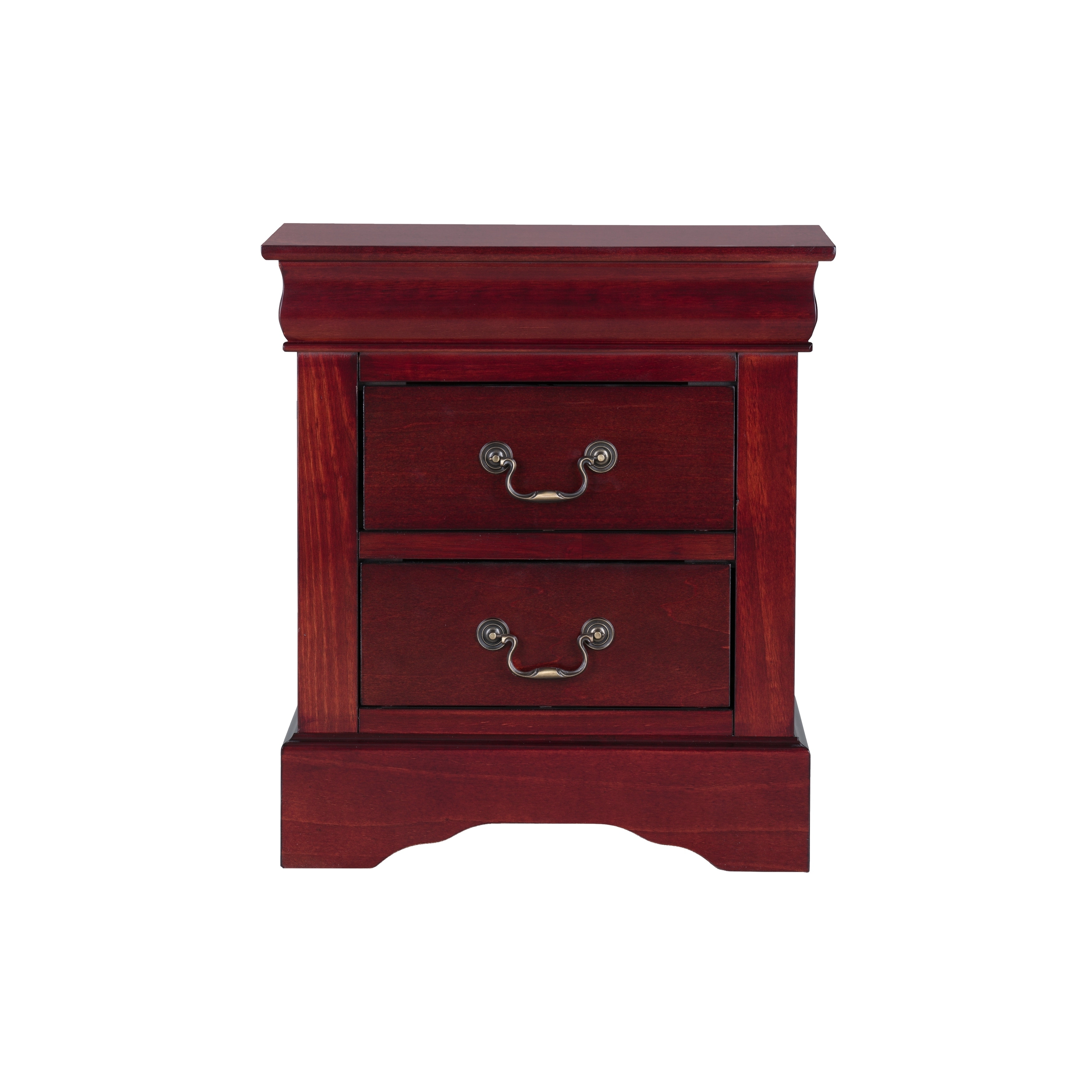 Shop Standard Furniture Lewiston Nightstand Cherry Brown Overstock 26297797