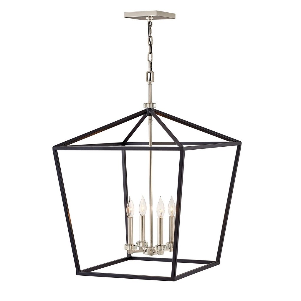 Hinkley Stinson 4-Light Chandelier in Black - Chandeliers For Bedrooms by Overstock.com