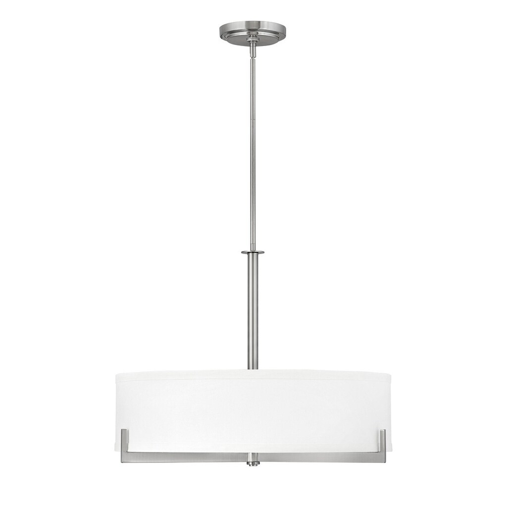 Hinkley Hayes 4-Light Chandelier in Brushed Nickel - Chandeliers For Bedrooms by Overstock.com