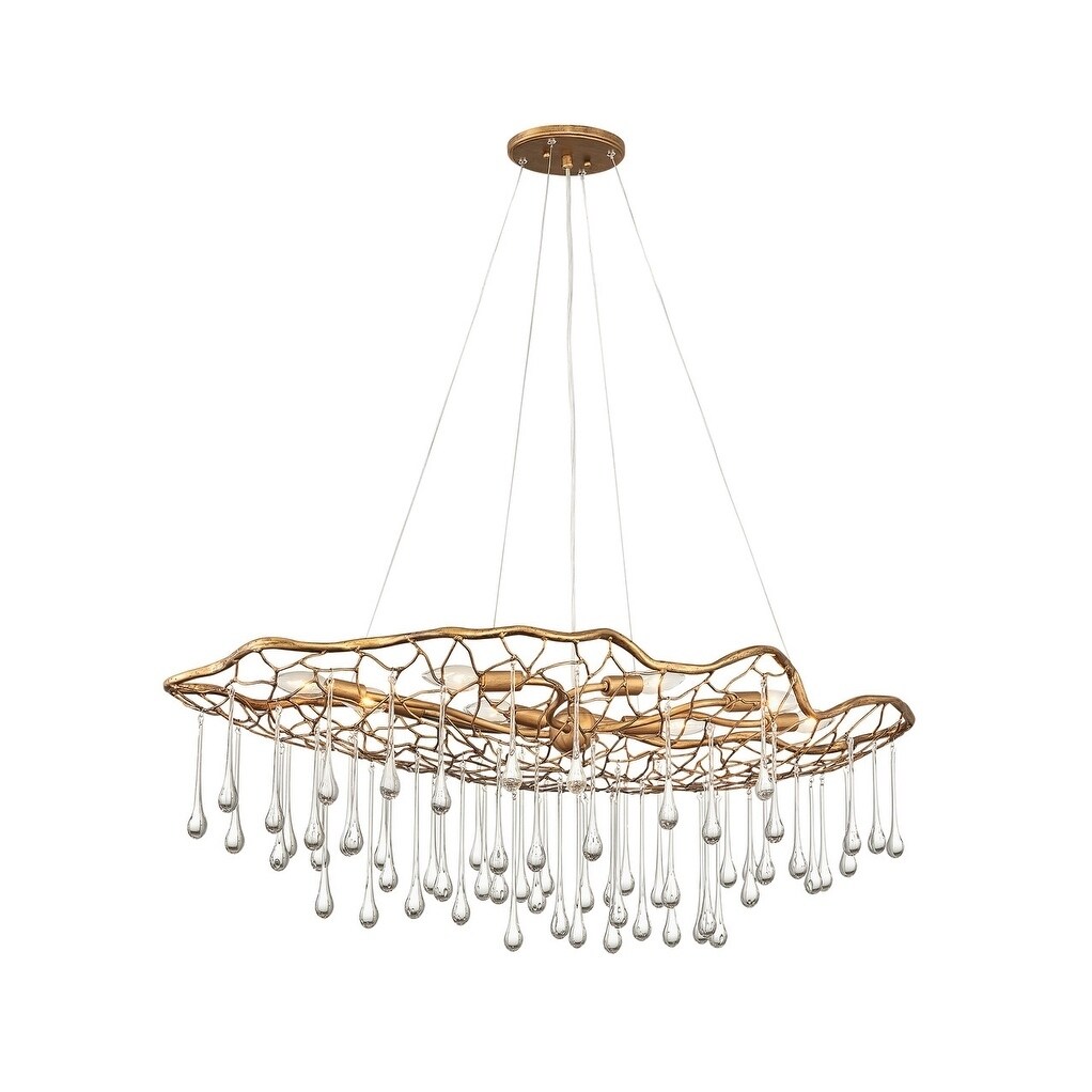 Hinkley Laguna 8-Light Chandelier in Burnished Gold - Chandeliers For Bedrooms by Overstock.com