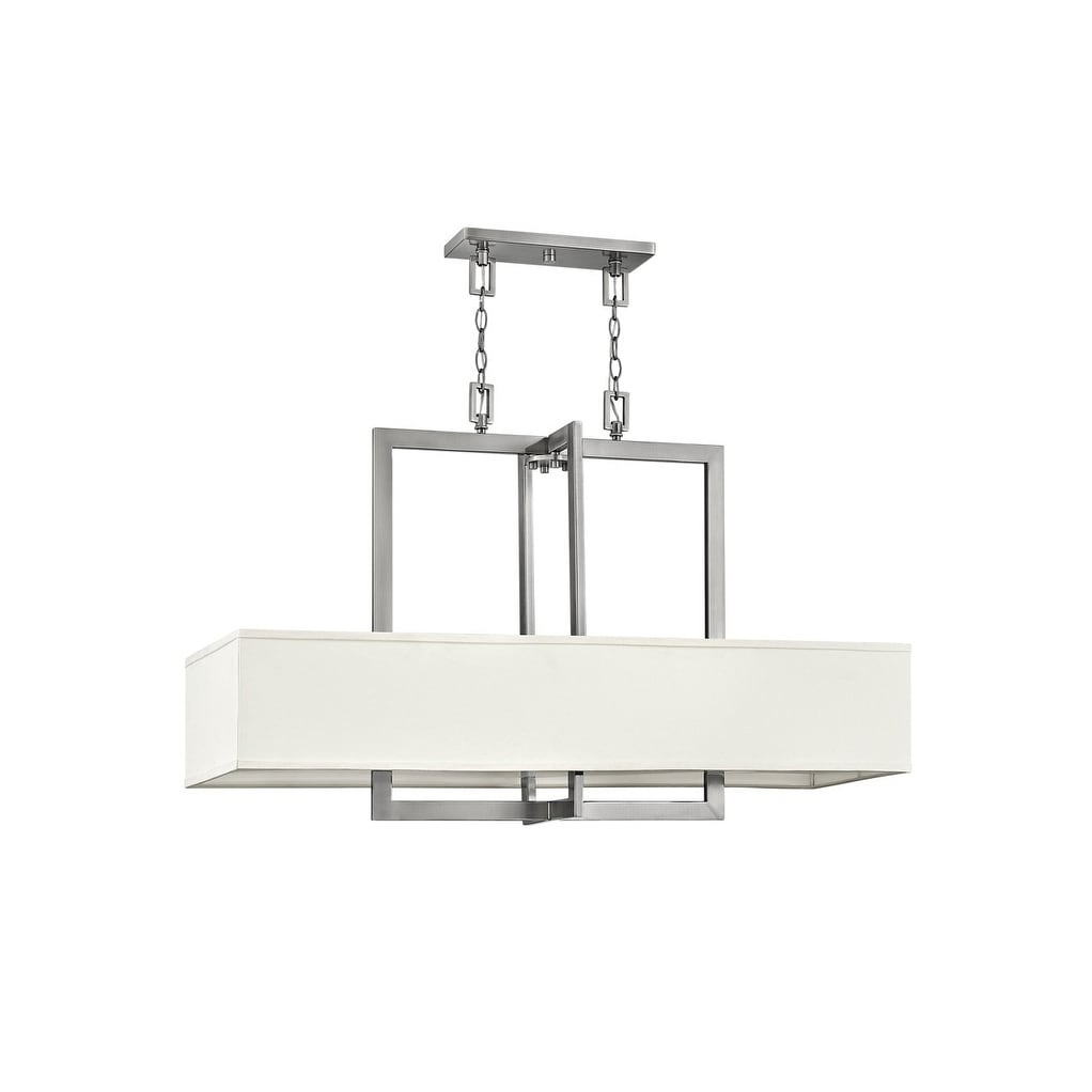 Hinkley Hampton 4-Light Chandelier in Antique Nickel - Chandeliers For Bedrooms by Overstock.com