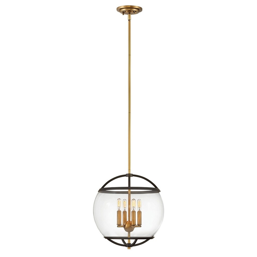 Hinkley Calvin 4-Light Chandelier in Black - Chandeliers For Bedrooms by Overstock.com