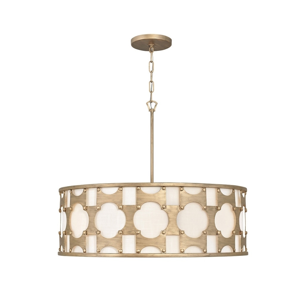 Hinkley Carter 6-Light Chandelier in Burnished Gold - Chandeliers For Bedrooms by Overstock.com