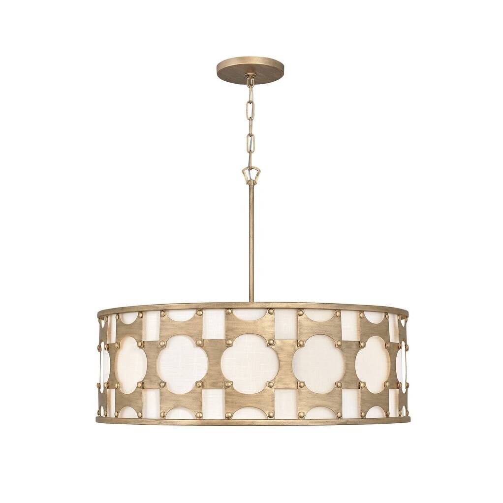 Hinkley Carter 6-Light Chandelier in Burnished Gold