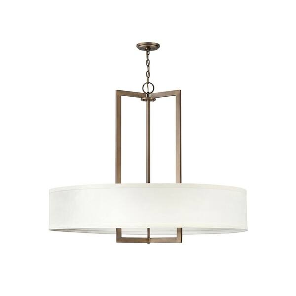 slide 1 of 1, Hinkley Hampton 9-Light Chandelier in Brushed Bronze